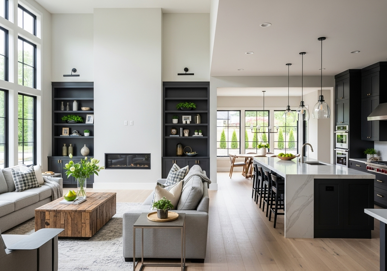 リノベーションされたモダンな部屋